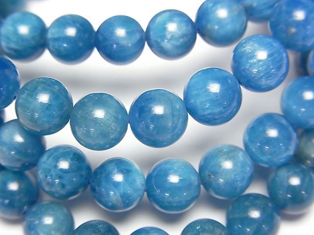 [Video] Blue Apatite AA++ Round 7mm,8mm Bracelet