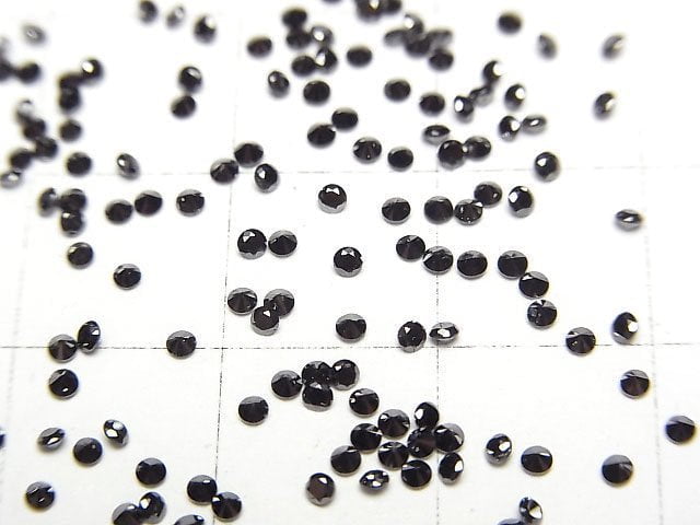 [Video] Black Diamond AAA Round Faceted 1.5x1.5mm 10pcs