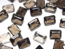 [Video]High Quality Smoky Quartz AAA Loose stone Rectangle Faceted 9x7mm 3pcs