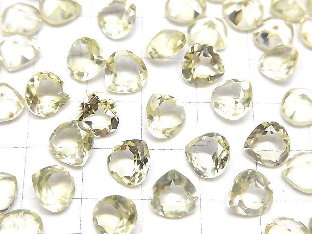 [Video]High Quality Lemon Quartz AAA Loose stone Chestnut Faceted 8x8mm 4pcs