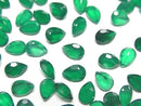[Video] High Quality Green Onyx AAA Loose Stone, Pear Shape, Faceted, 6x4mm, 10pcs
