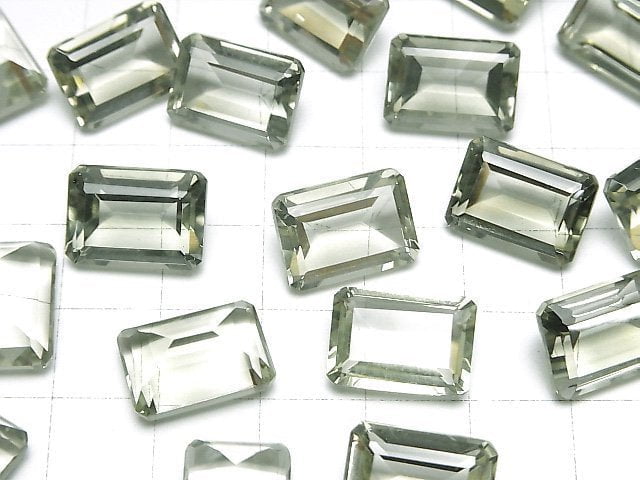 [Video]High Quality Green Amethyst AAA Loose stone Rectangle Faceted 14x10mm 1pc