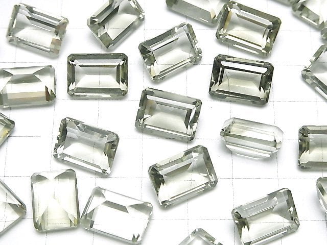 [Video]High Quality Green Amethyst AAA Loose stone Rectangle Faceted 14x10mm 1pc