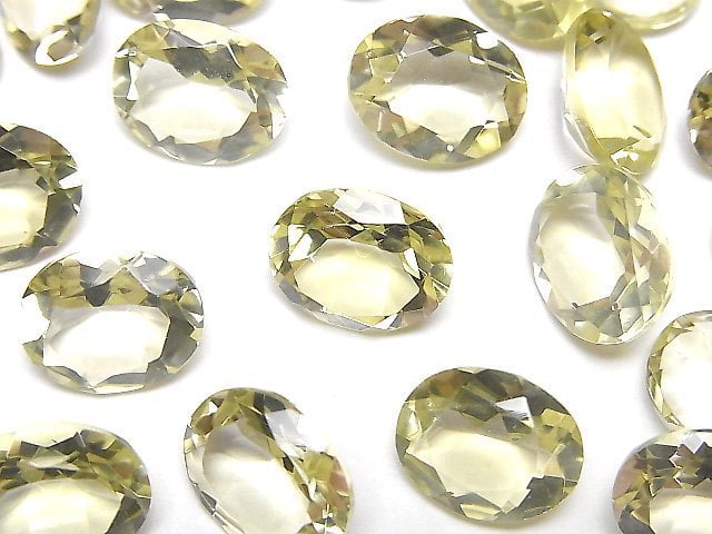 [Video]High Quality Lemon Quartz AAA Loose stone Oval Faceted 12x10mm 2pcs