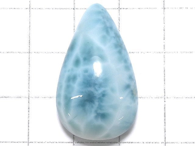 [Video][One of a kind] Larimar Pectolite AAA- Cabochon 1pc NO.414