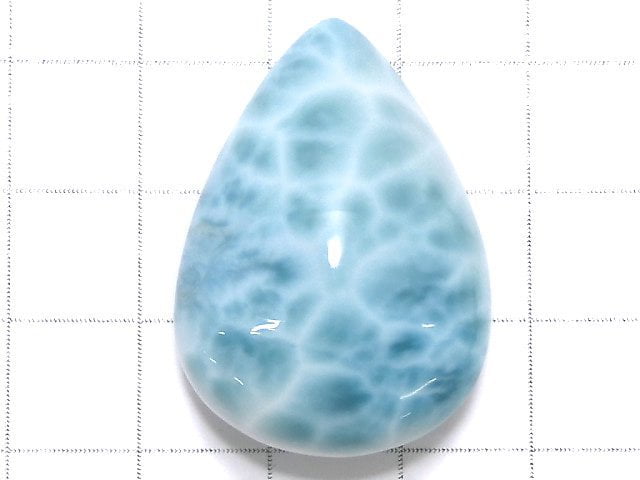 [Video][One of a kind] Larimar Pectolite AAA- Cabochon 1pc NO.418