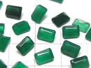 [Video]High Quality Green Onyx AAA Loose stone Rectangle Faceted 7x5mm 5pcs