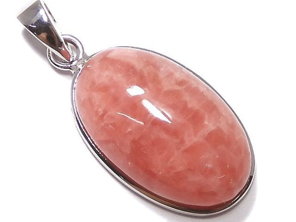 [Video][One of a kind] Rhodochrosite AAA- Pendant Silver925 NO.21