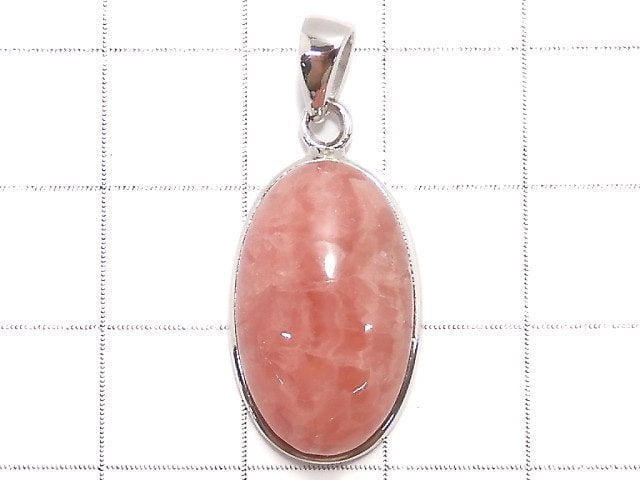 [Video][One of a kind] Rhodochrosite AAA- Pendant Silver925 NO.21