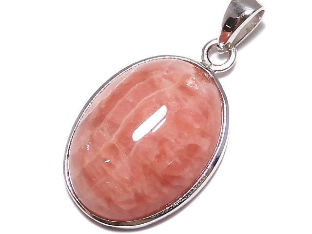 [Video][One of a kind] Rhodochrosite AAA- Pendant Silver925 NO.22