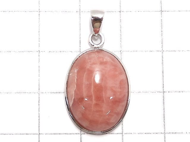 [Video][One of a kind] Rhodochrosite AAA- Pendant Silver925 NO.22