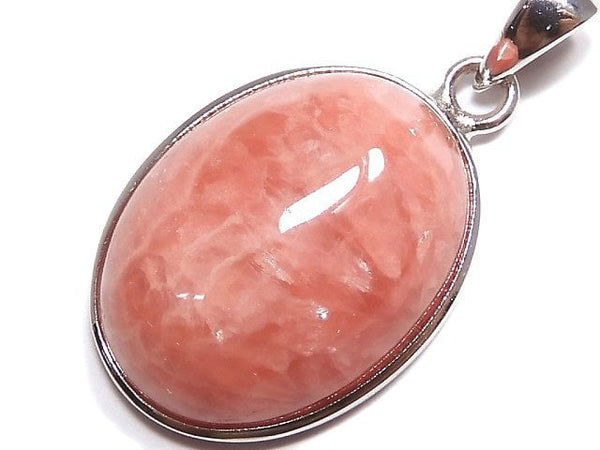 [Video][One of a kind] Rhodochrosite AAA- Pendant Silver925 NO.25