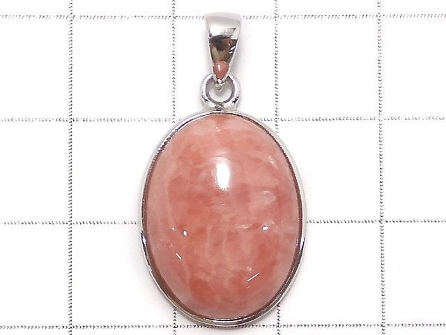 [Video][One of a kind] Rhodochrosite AAA- Pendant Silver925 NO.25