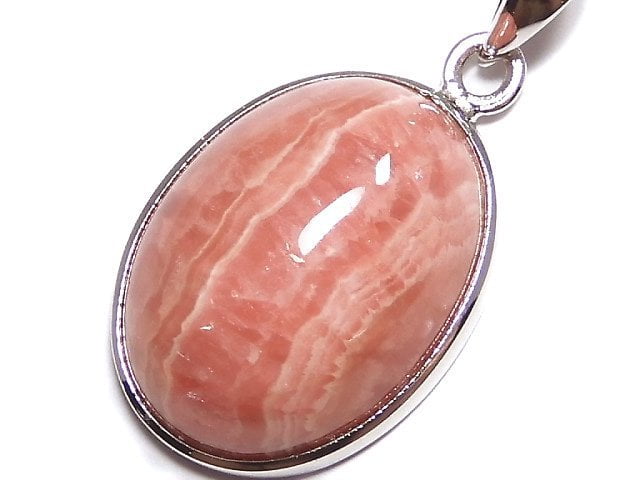 [Video][One of a kind] Rhodochrosite AAA- Pendant Silver925 NO.27