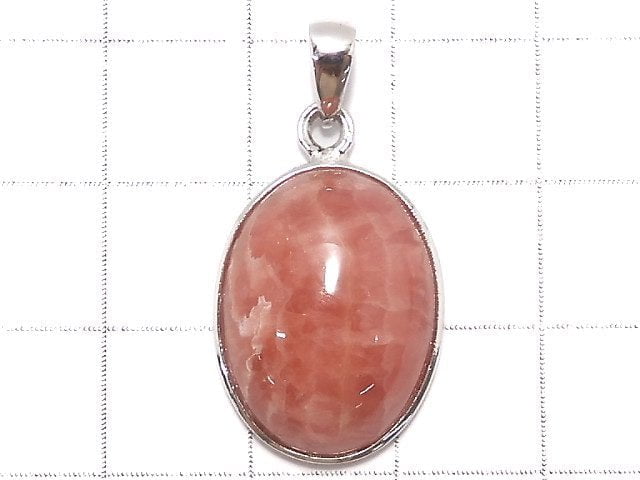 [Video][One of a kind] Rhodochrosite AAA- Pendant Silver925 NO.28