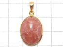 [Video][One of a kind] Rhodochrosite AAA- Pendant 18KGP NO.38