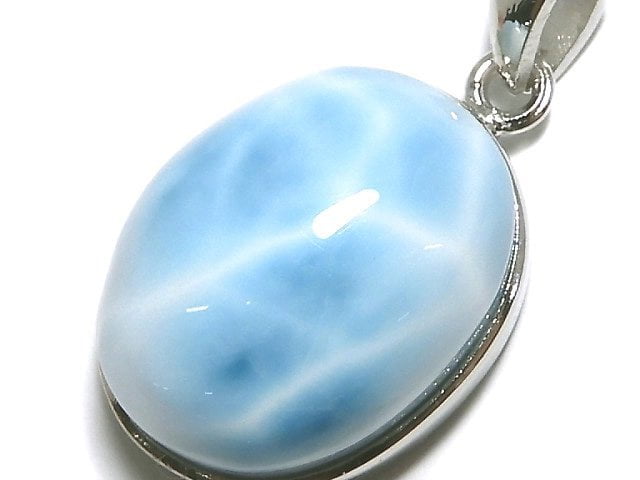 [Video][One of a kind] Larimar Pectolite AAA Pendant Silver925 NO.140