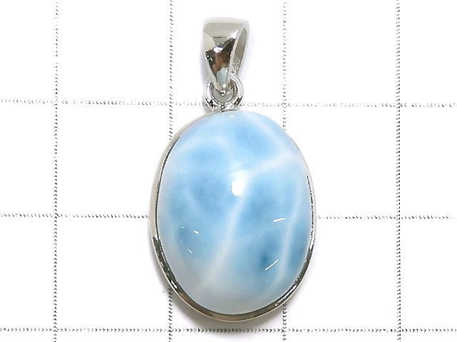 [Video][One of a kind] Larimar Pectolite AAA Pendant Silver925 NO.140