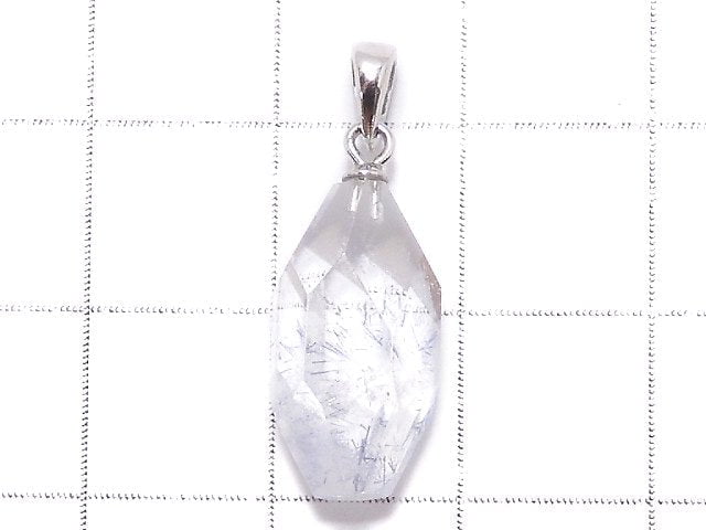 [Video][One of a kind] Dumortierite in Quartz AA++ Pendant Silver925 NO.27