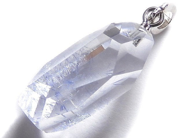 [Video][One of a kind] Dumortierite in Quartz AA++ Pendant Silver925 NO.30