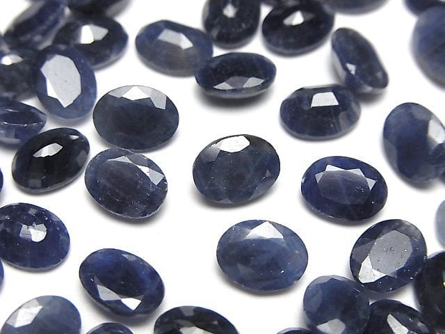 [Video] Blue Sapphire AAA- Loose stone Oval Faceted 8x6mm 1pc