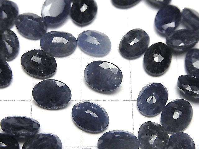 [Video] Blue Sapphire AAA- Loose stone Oval Faceted 8x6mm 1pc