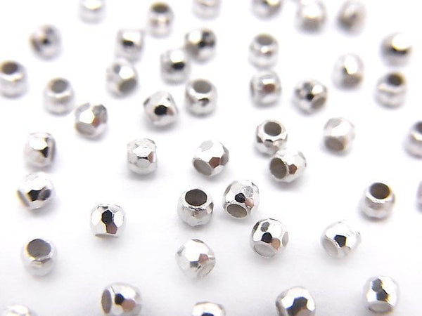 Silver925  Faceted Round 2mm  No coating  20pcs