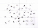 Silver925  Faceted Round 2.5mm  No coating  20pcs