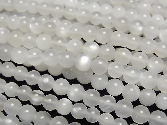 [Video] High-quality white Moonstone AAA Round 4.5mm 1-strand beads (approx. 15inch/38cm)