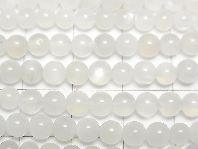 [Video] High-quality white Moonstone AAA Round 4.5mm 1-strand beads (approx. 15inch/38cm)