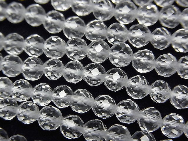 [Video]High Quality! Crystal AAA 32 Faceted Round 4.5mm 1 strand beads (aprx.15inch/37cm)