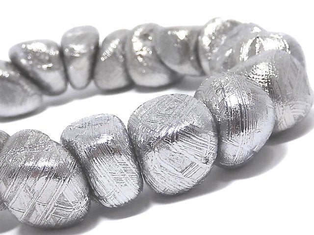 [Video][One of a kind] Meteorite (Muonionalusta) Nugget Bracelet NO.6