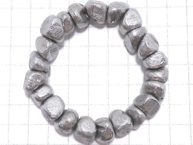 [Video][One of a kind] Meteorite (Muonionalusta) Nugget Bracelet NO.6