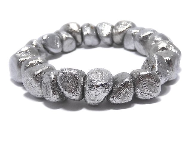 [Video][One of a kind] Meteorite (Muonionalusta) Nugget Bracelet NO.6