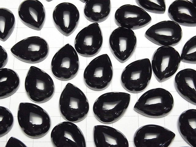 [Video] Onyx AAA Pear shape Cabochon 16x12mm 3pcs