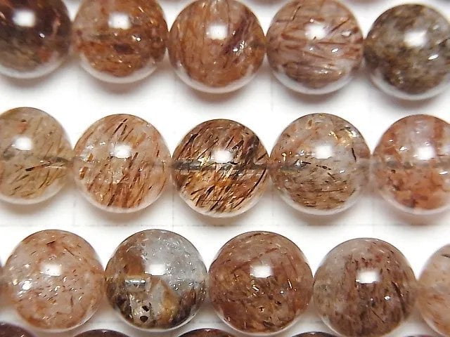 [Video] Mica in Quartz AAA- Round 10mm half or 1strand beads (aprx.15inch/37cm)