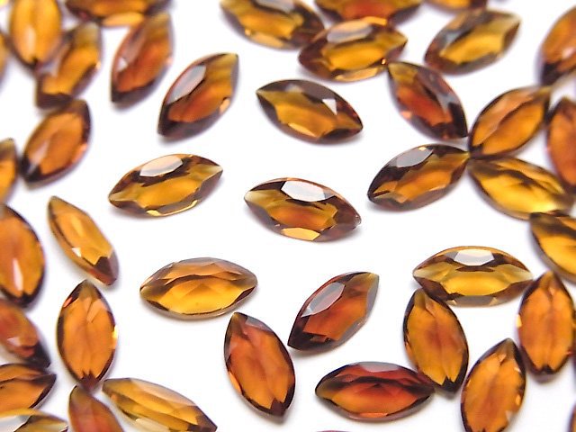 [Video]High Quality Madeira Citrine AAA Loose stone Marquise Faceted 8x4mm 3pcs