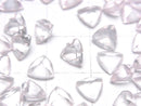 [Video]High Quality Rose Quartz AAA Loose stone Triangle Faceted 6x6mm 5pcs