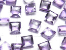 [Video]High Quality Amethyst AAA Loose stone Square Buff Top Cut 8x8mm 2pcs