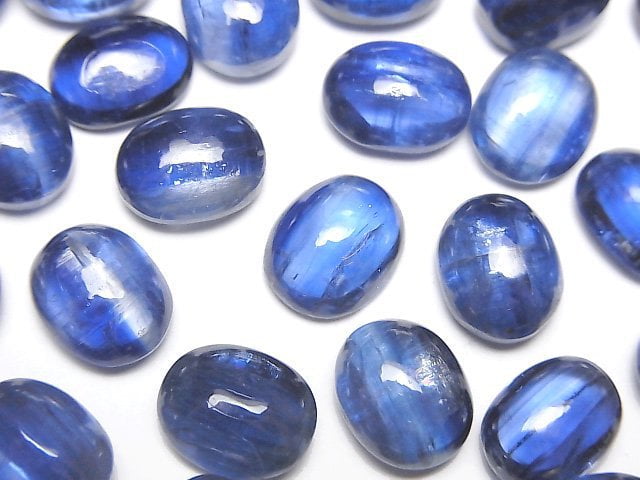 [Video]High Quality Nepal Kyanite AAA- Oval Cabochon 10x8mm 2pcs