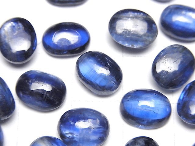 [Video]High Quality Nepal Kyanite AAA- Oval Cabochon 10x8mm 2pcs