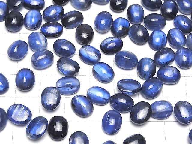 [Video]High Quality Nepal Kyanite AAA- Oval Cabochon 10x8mm 2pcs