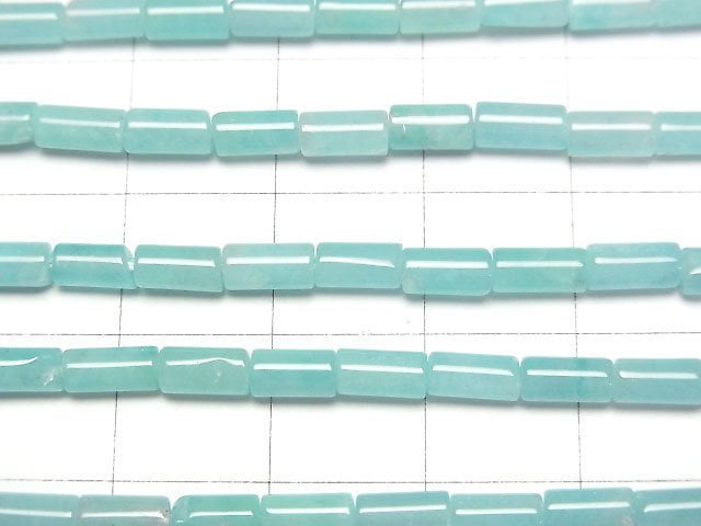 [Video] Peruvian Amazonite AAA- Tube 6x3x3mm half or 1strand beads (aprx.15inch/38cm)