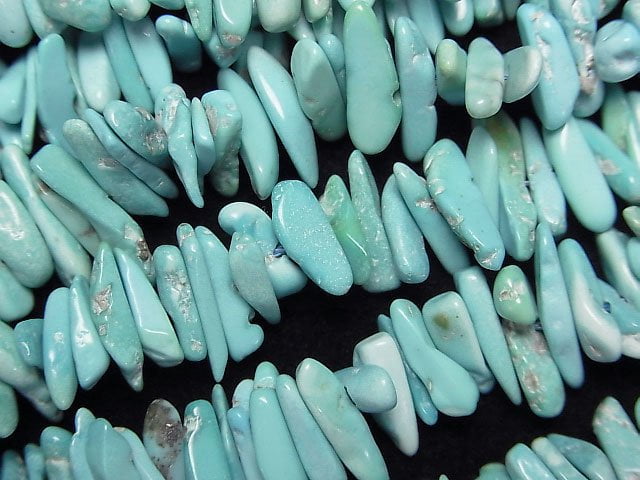 [Video]Arizona Sleeping Beauty Turquoise Chips (Small Nugget) half or 1strand (Approx 36mm)