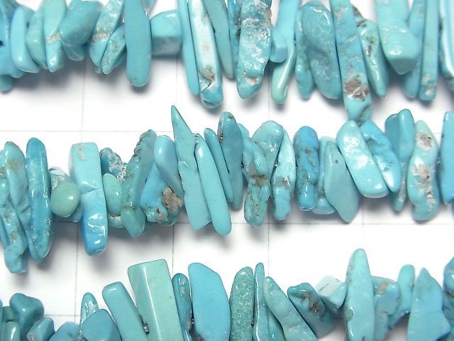 [Video]Arizona Sleeping Beauty Turquoise Chips (Small Nugget) half or 1strand (Approx 36mm)