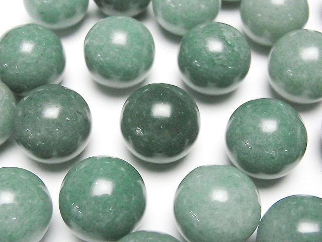 [Video] Green Aventurine Sphere, Round 15mm 3pcs