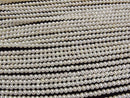 [Video] Fresh Water Pearl AAA Semi Round 3mm White half or 1strand beads (aprx.15inch/38cm)
