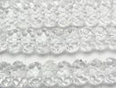 [Video]High Quality! Crystal (Smelted Quartz) AAA Faceted Button Rondelle 10x10x6mm half or 1strand beads (aprx.15inch/36cm)
