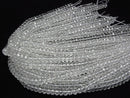 [Video]High Quality! Crystal (Smelted Quartz) AAA Faceted Button Rondelle 10x10x6mm half or 1strand beads (aprx.15inch/36cm)