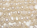[Video] Fresh Water Pearl AA Potato-Baroque 7-8mm White 1strand beads (aprx.13inch/33cm)